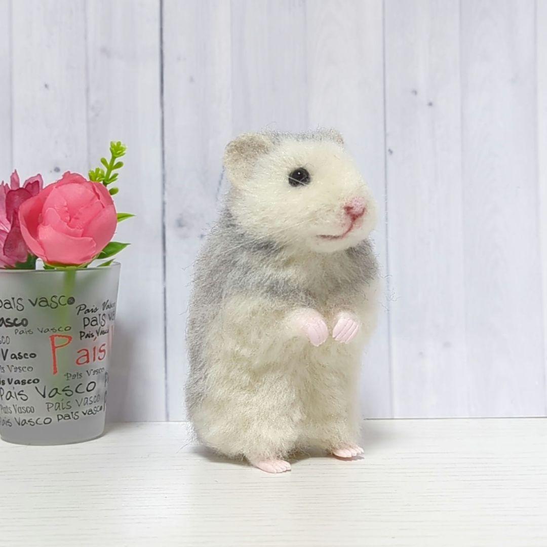 383 ta ハムスター 羊毛フェルト