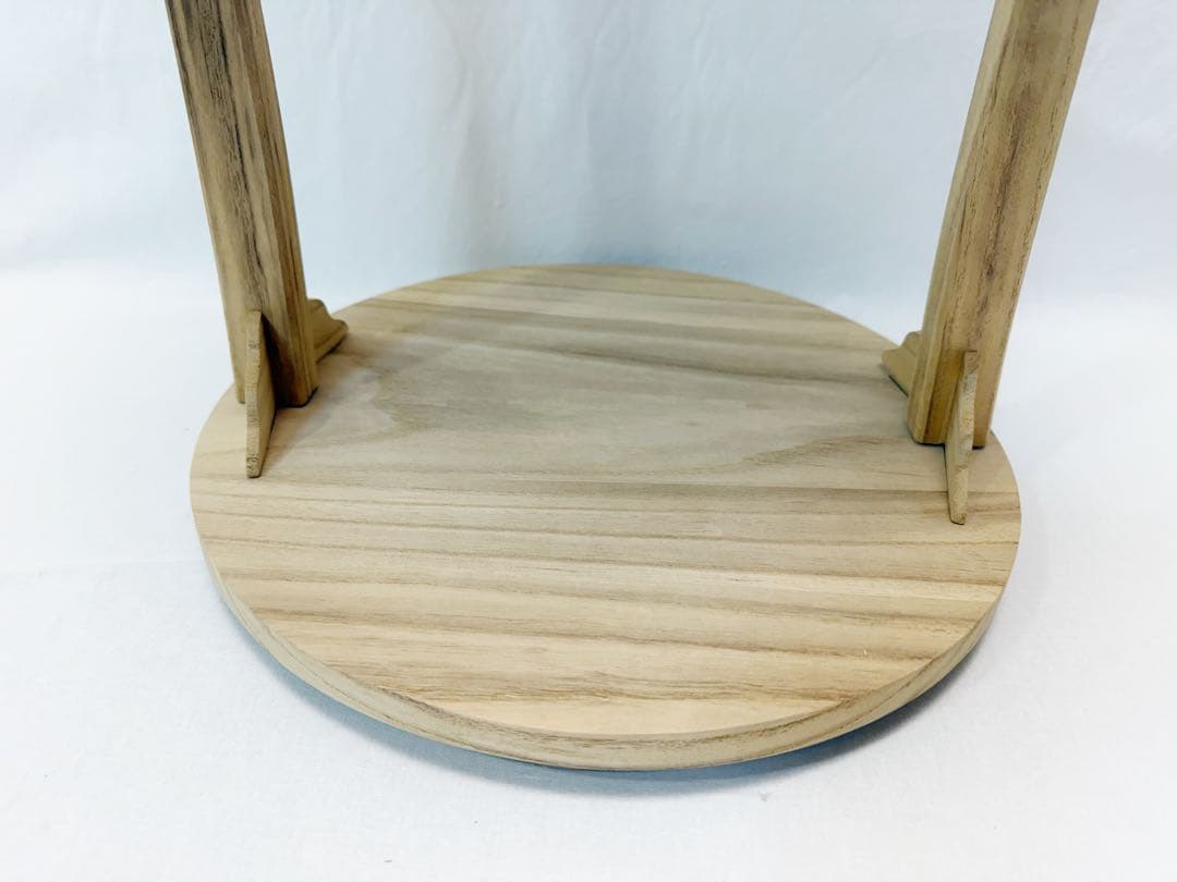 未使用 茶道具 利休好写し 桐 丸卓 組み立式 元箱