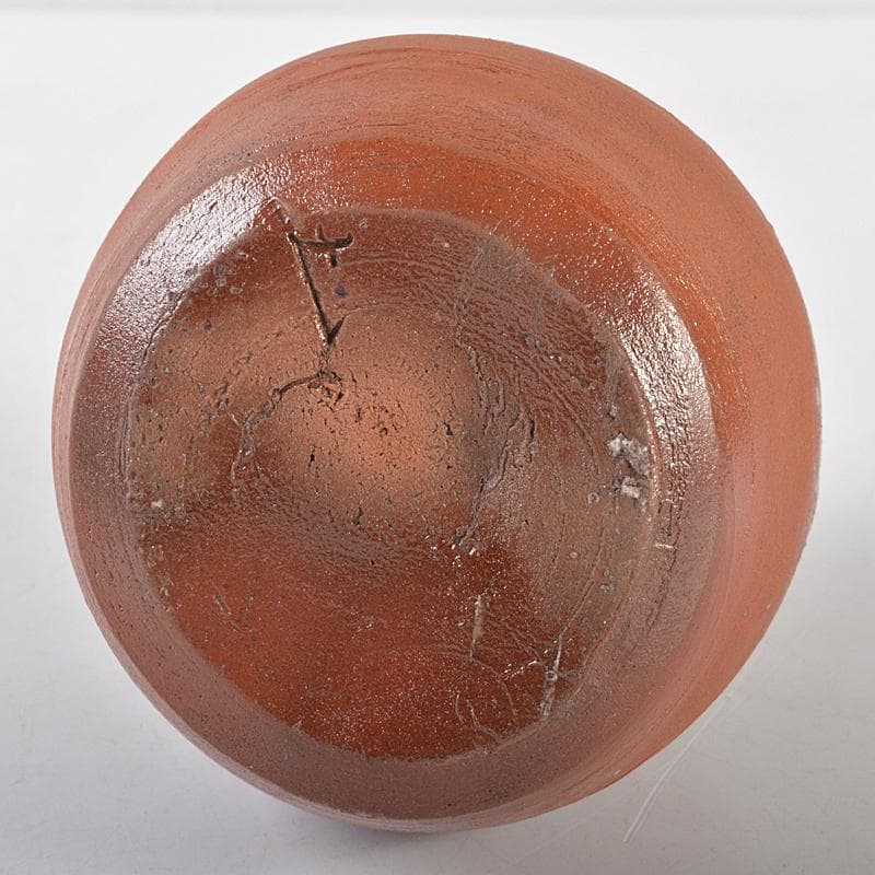 備前焼　人間国宝　金重陶陽造　手造徳利　共箱　M　R5406