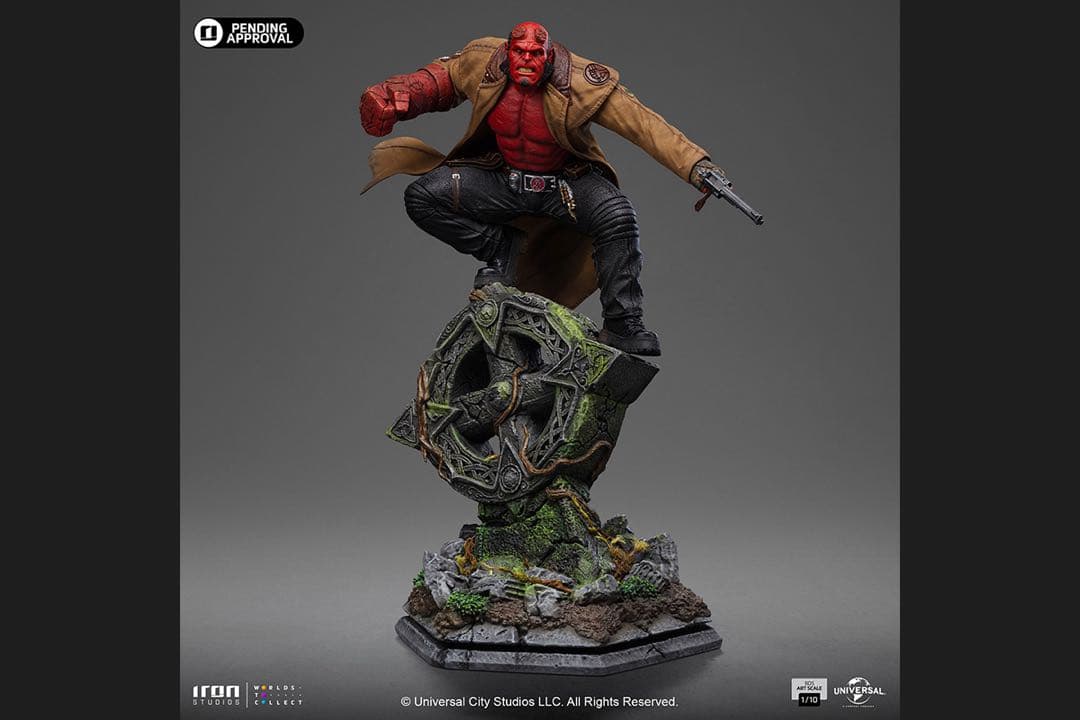 バトルジオラマ・シリーズ　1/10スケール　ヘルボーイ　スタチュー　フィギュア