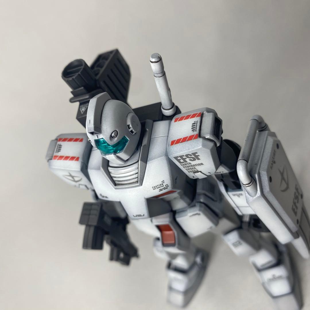 HG ジム　ロールアウトカラー　全塗装　完成品　ガンプラ　塗装済
