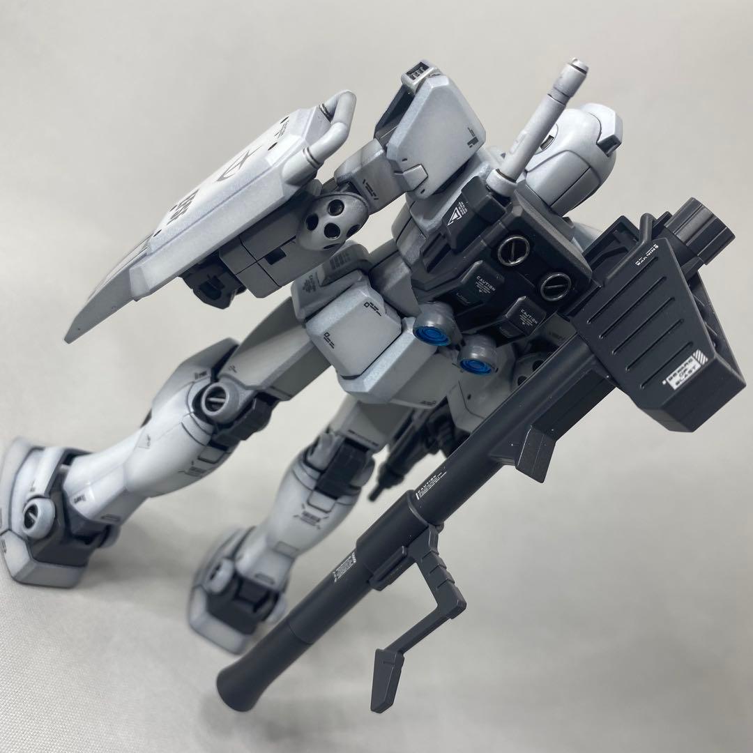 HG ジム　ロールアウトカラー　全塗装　完成品　ガンプラ　塗装済