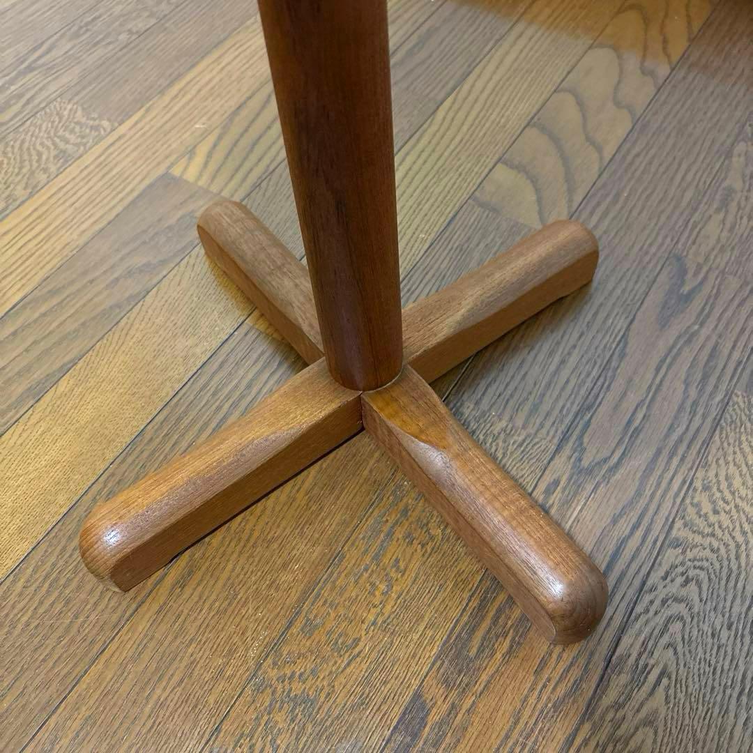 【良品】デンマーク 八角形サイドテーブル チーク