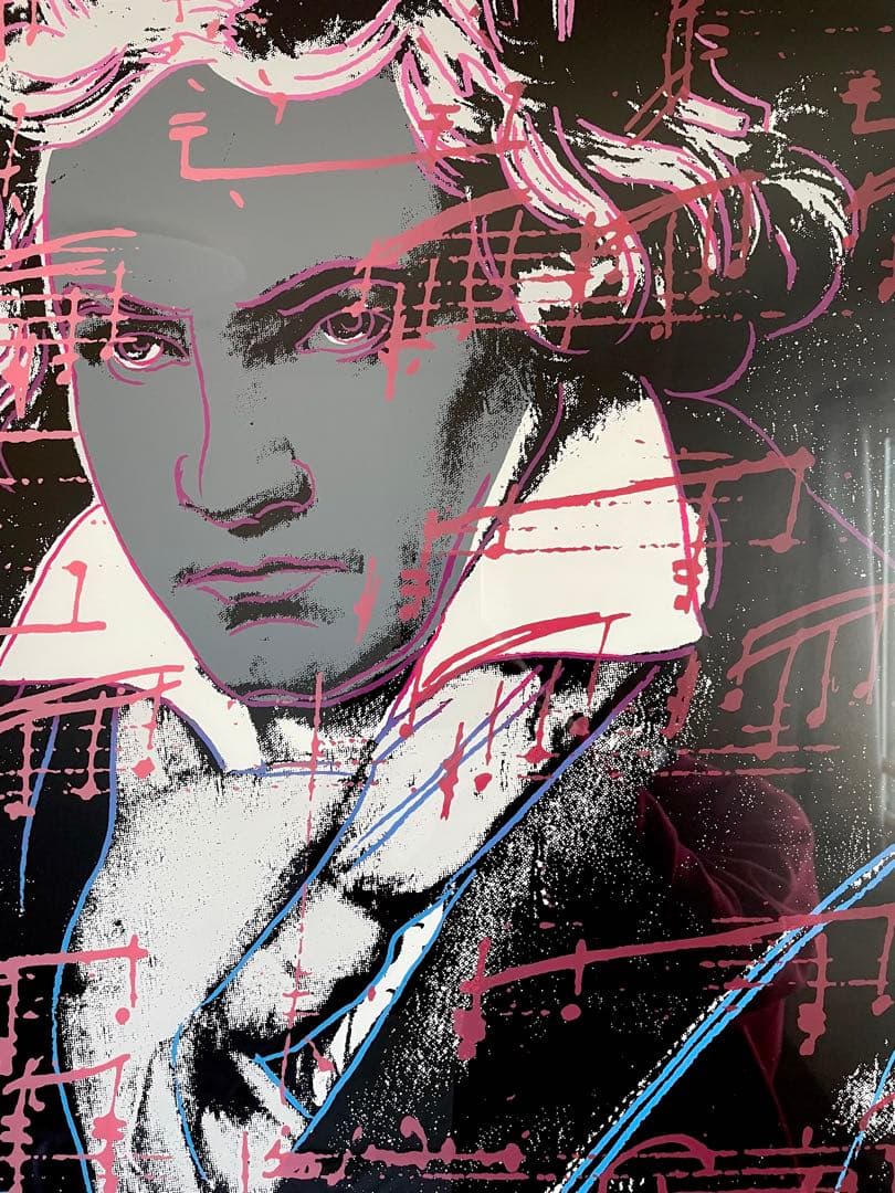 Andy Warhol ベートーヴェンBeethovenシルクスクリーンPINK