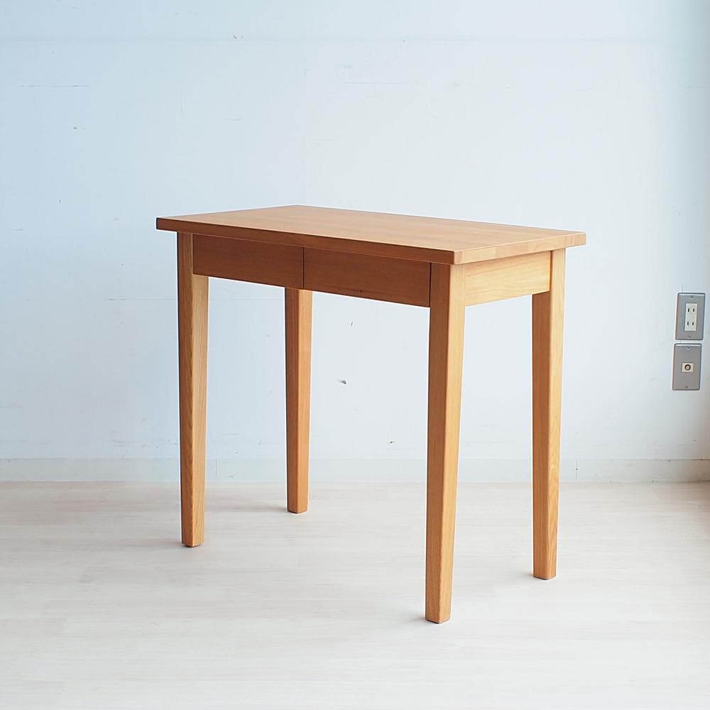無印良品/MUJI タモ材 デスク 80cm 引出 机
