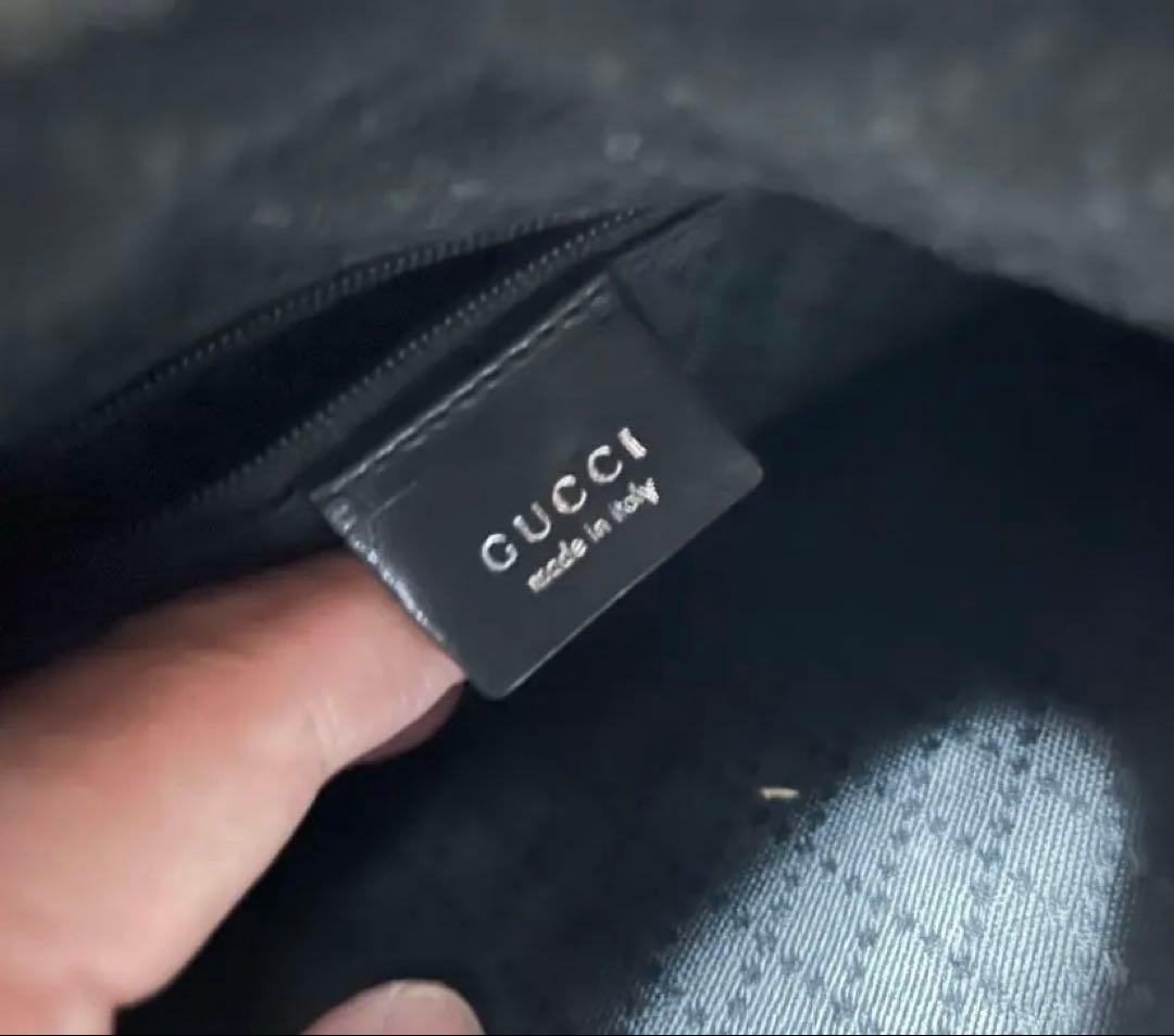 GUCCI 黒　バンブーハンドル　2WAY ハンドバッグ　ショルダーバッグ　美品
