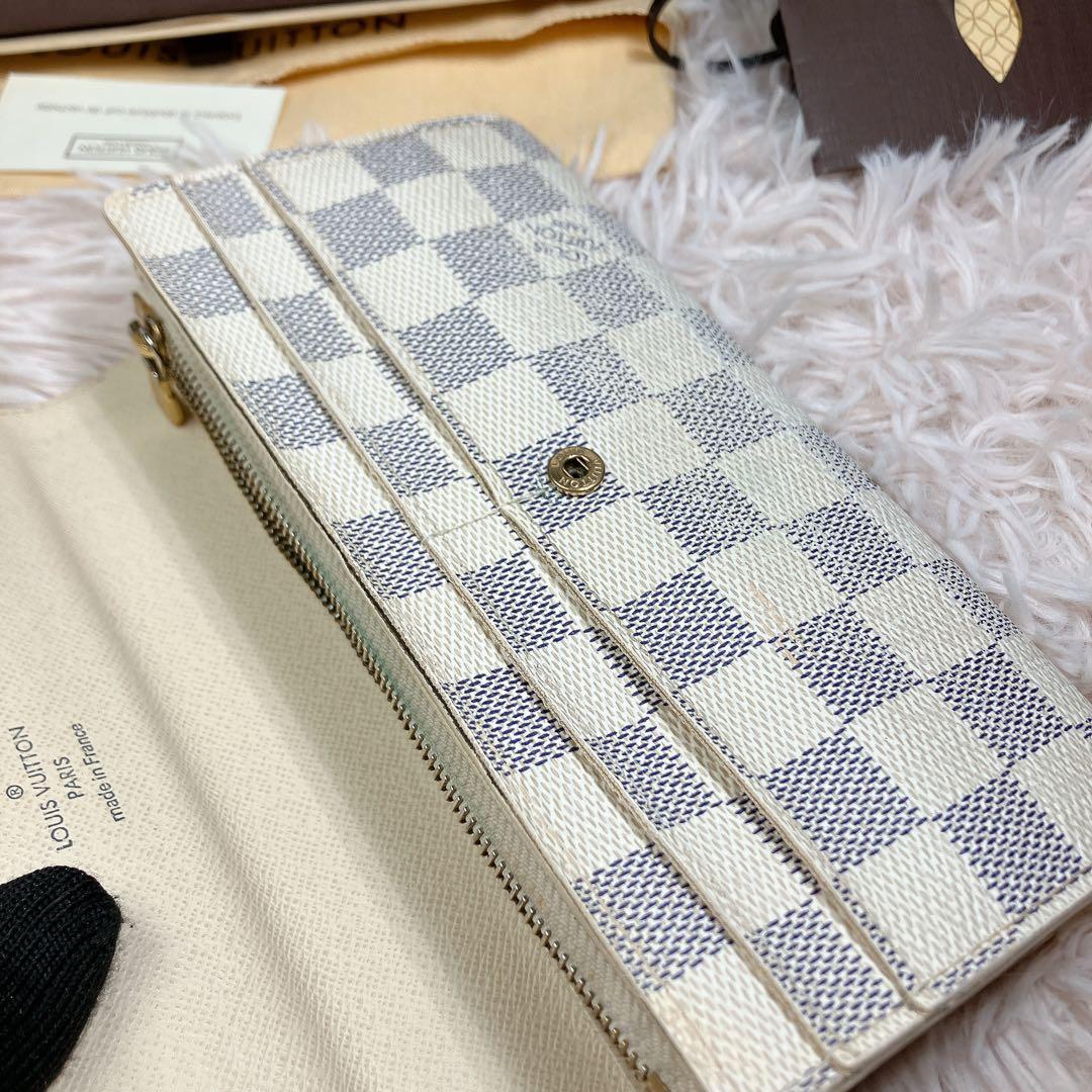 ルイヴィトン ダミエアズール ポルトフォイユ サラ レディース 長財布 付属品