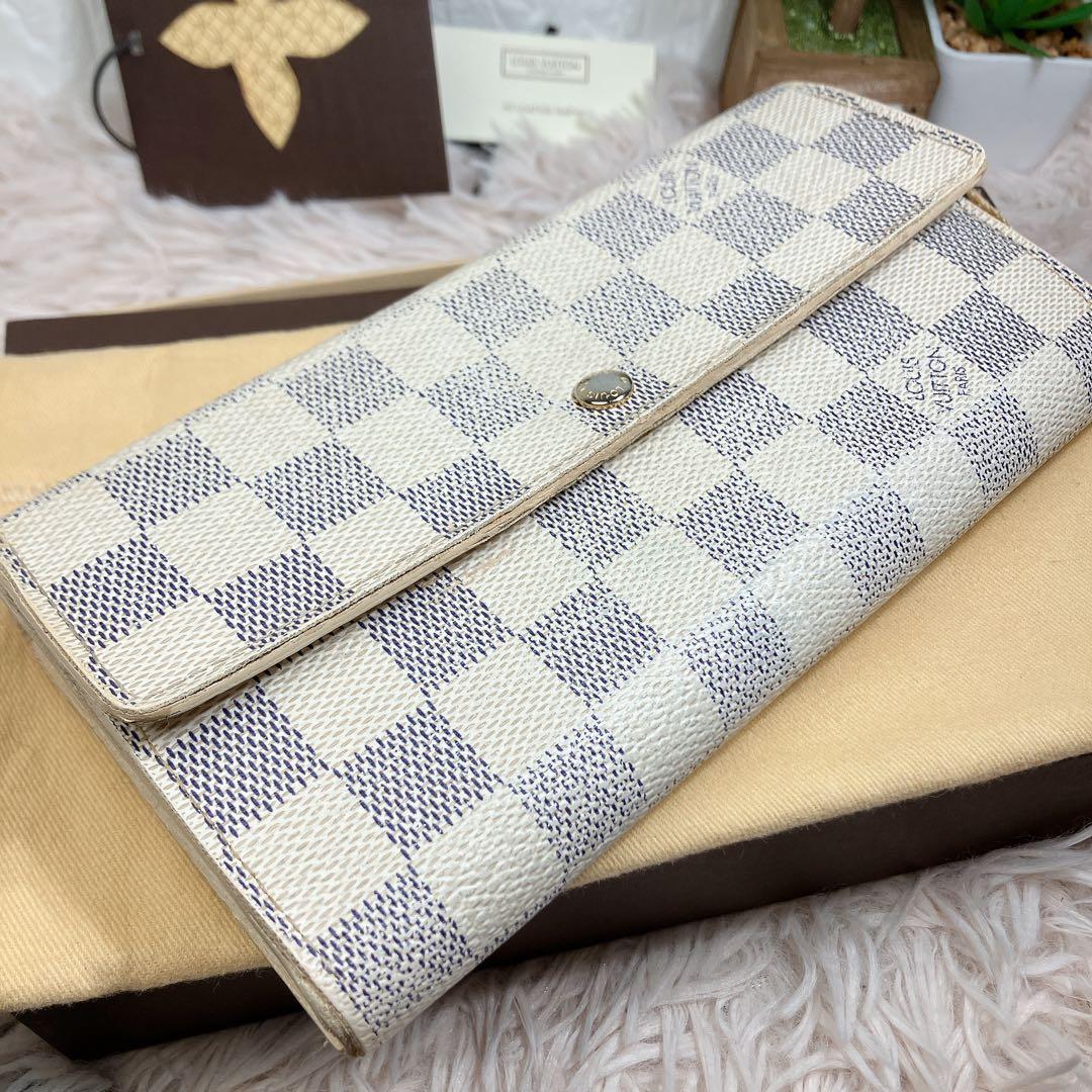 ルイヴィトン ダミエアズール ポルトフォイユ サラ レディース 長財布 付属品