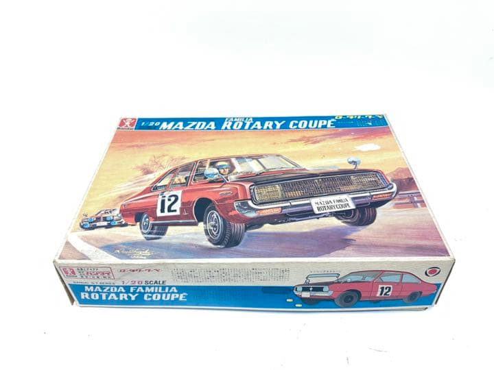 未組み立て 1/20 マツダファミリア ロータリークーペ　小松崎茂絵 レア初期