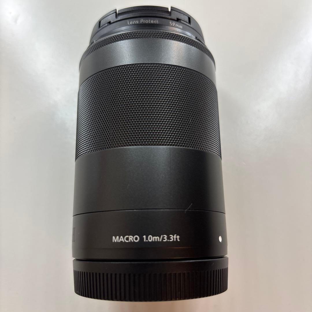 良品Canon キヤノン ミラーレス 望遠ズームレンズ EF-M55-200mm
