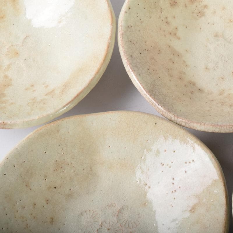 和食器　京焼　清水焼　陶楽造　向付　五客　共箱　V　7839