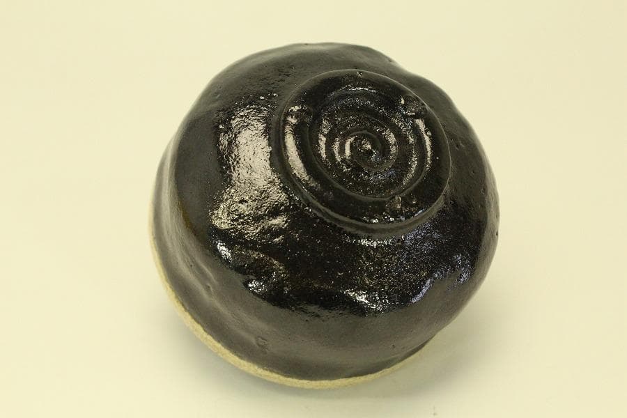 茶道具 黒楽茶碗 小服 茶箱仕組 美品(BB480)