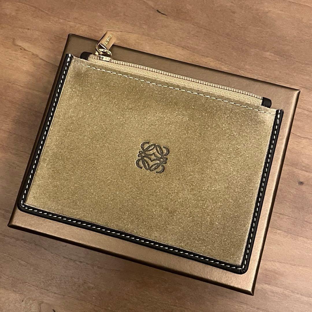 LOEWE スウェード レザー ケース カードケース アナグラム