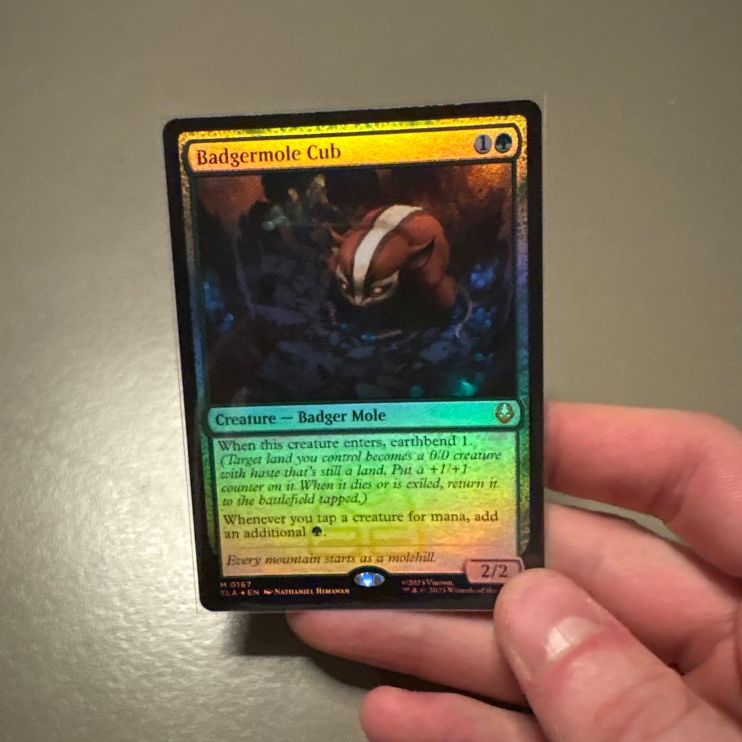 Badgermole Cub クリーチャーカード MTG 英語 Foil