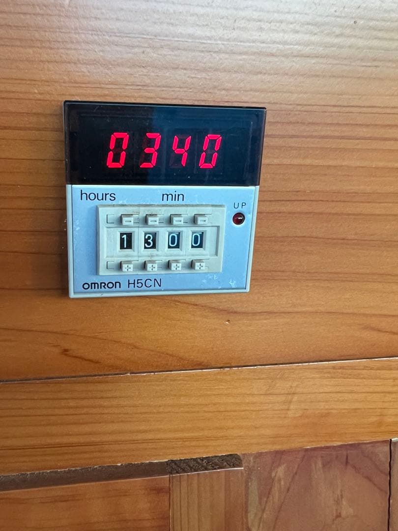 木製コンパクトサウナ 温度調節機能付き