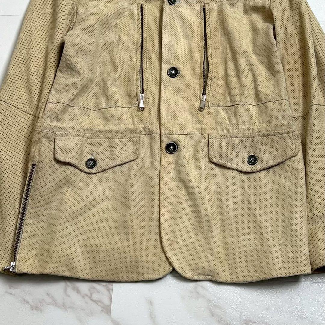 学様　EMMETT エンメティ　シングルライダース　ジャケット ベージュ