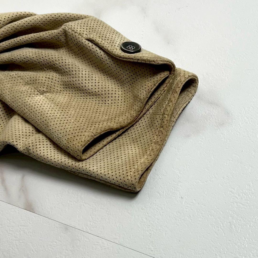 学様　EMMETT エンメティ　シングルライダース　ジャケット ベージュ