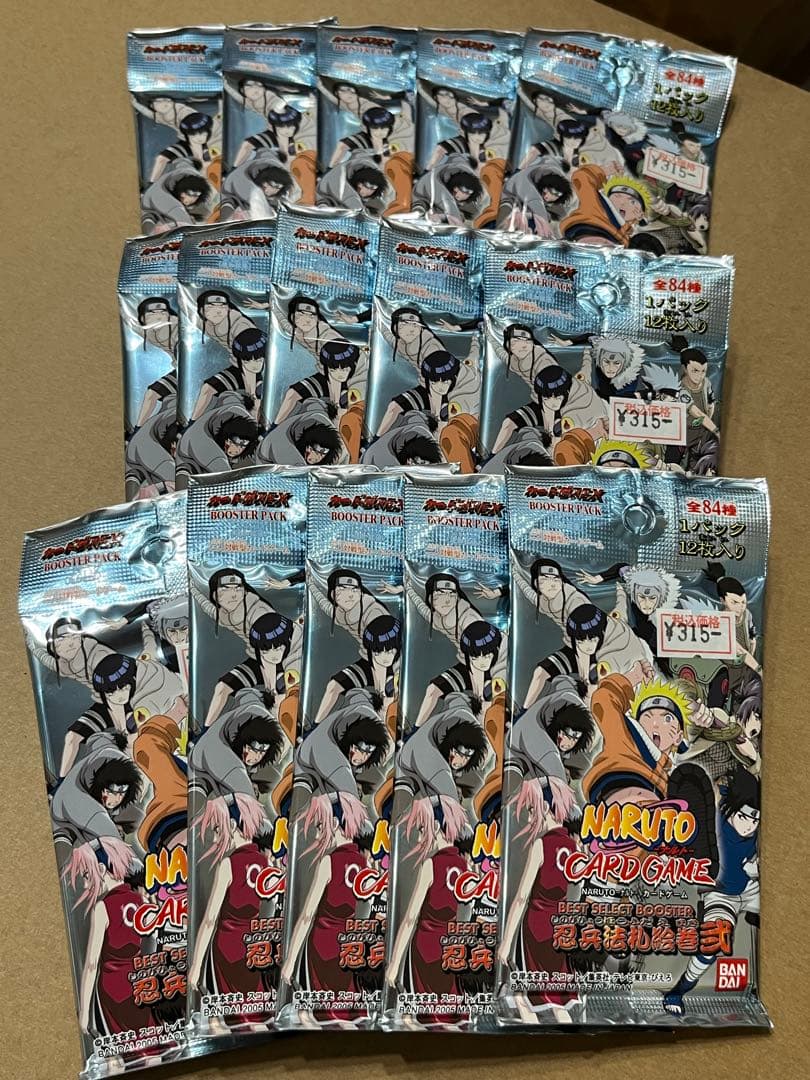 ナルト カードゲーム 新品未開封 忍兵法札絵巻 弐 15パック