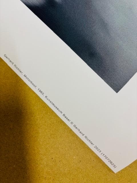 限定品ポスター/Motorboot1965/ゲルハルト・リヒター/Richter