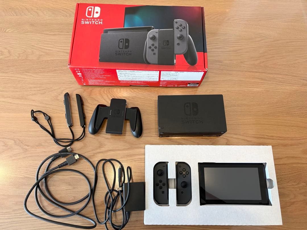 Nintendo Switch 本体 グレー 付属品あり