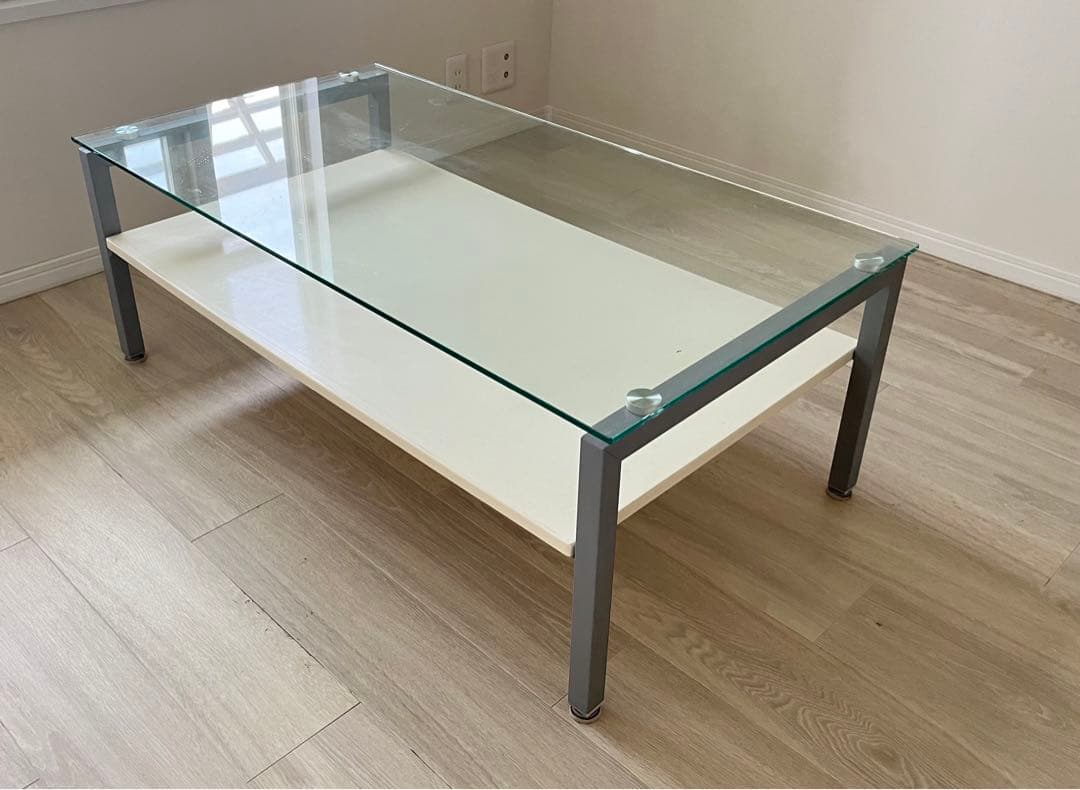 値下げ‼︎ 【送料込み】ローテーブル　ガラス天板