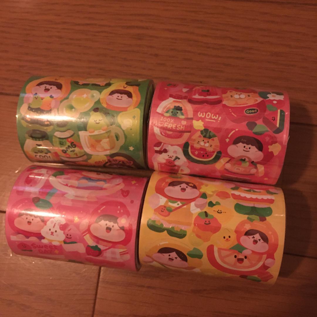 【4巻セット】Meatball 肉球新作 フルーツシリーズ 海外シール