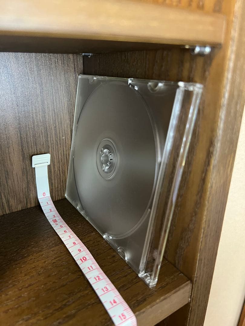 IKEA GNEDBY グネドビー ブラウン 棚 CDラック DVD収納 スリム