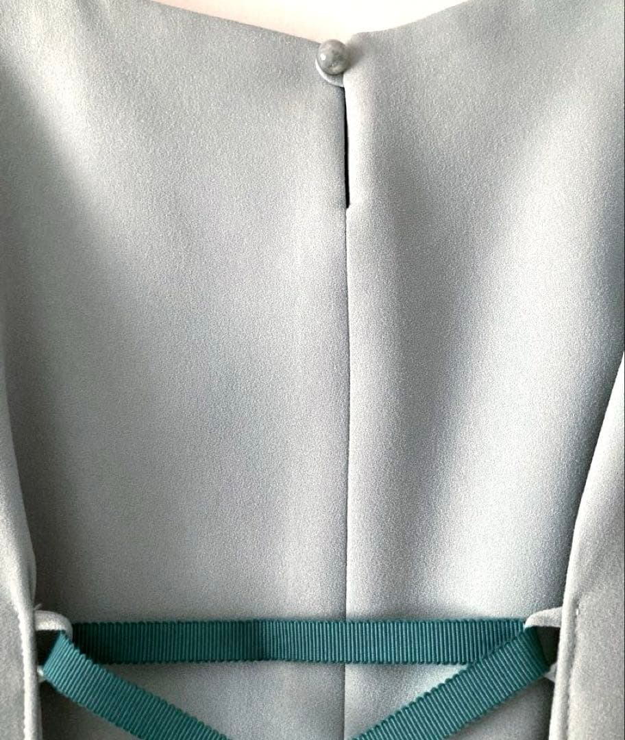 新品★ AIMER 花柄レース ドレスワンピース チュール バッククロス リボン