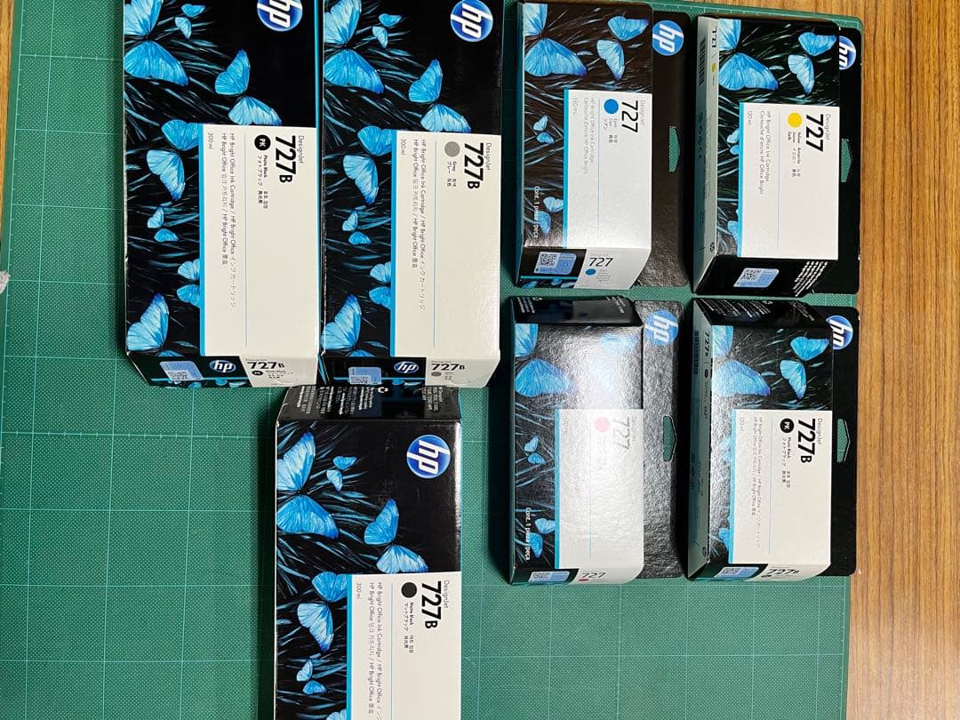 HP 727B インクカートリッジ ７個セット
