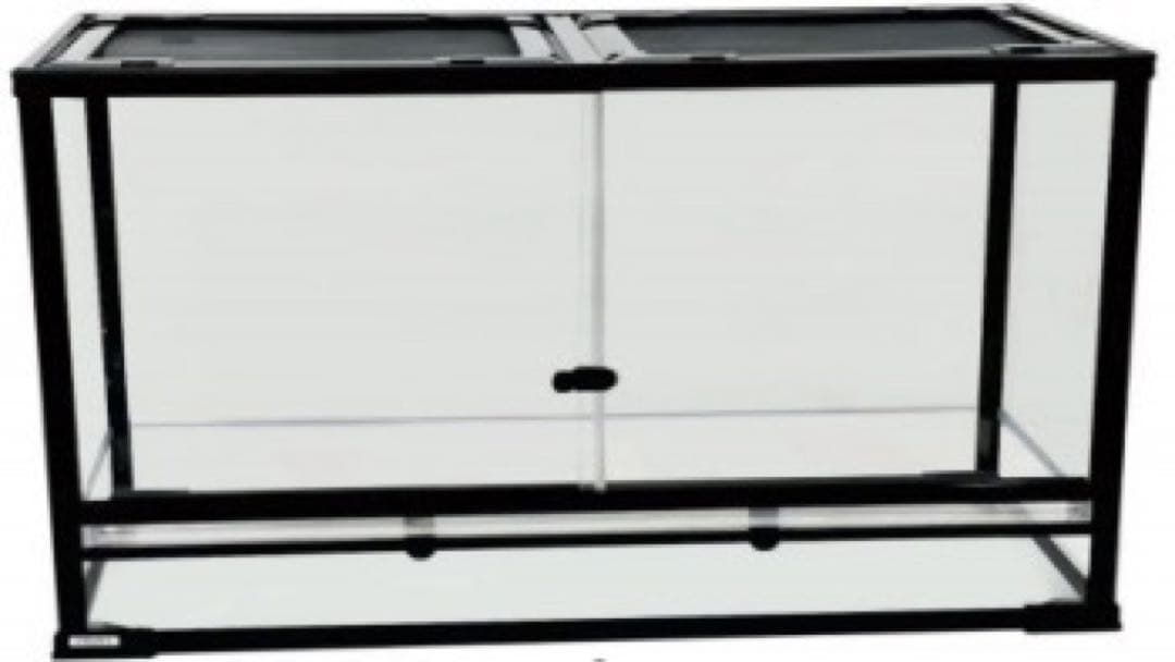 爬虫類両生類飼育ケージ組み立て式 ガラス飼育ケージ90x45x45cm引取り限定