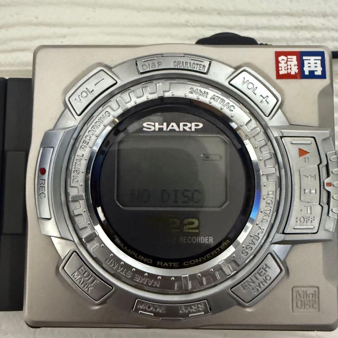 【動作品】SHARP MD-MS722-S 付属品純正イヤホン付
