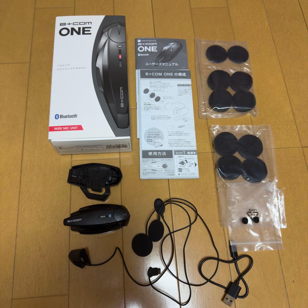 ビーコム B+COM ONE ワイヤーマイク+ OP 小型薄型スピーカー アライ