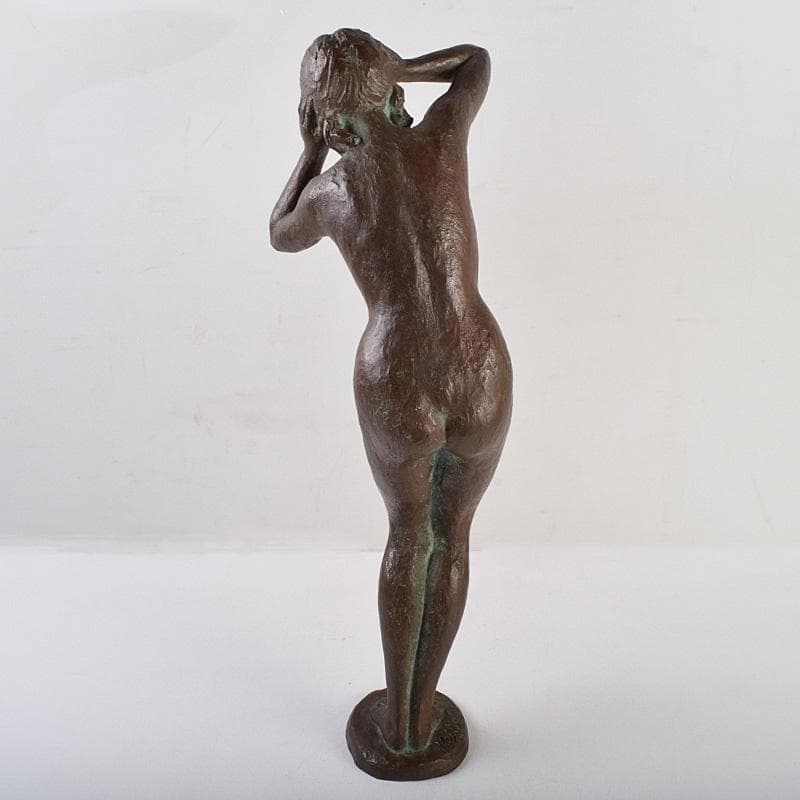 彫刻家　雨宮敬子作　ブロンズ　裸婦像　女性像　約4.97㎏　M　R9305B