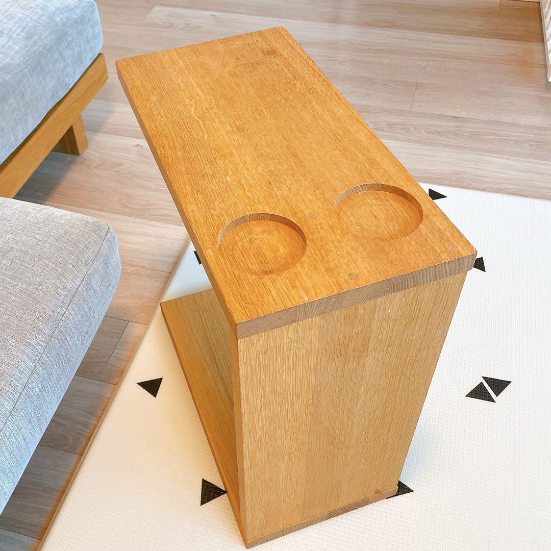 MASTERWAL ホワイトオーク ペグサイドテーブル