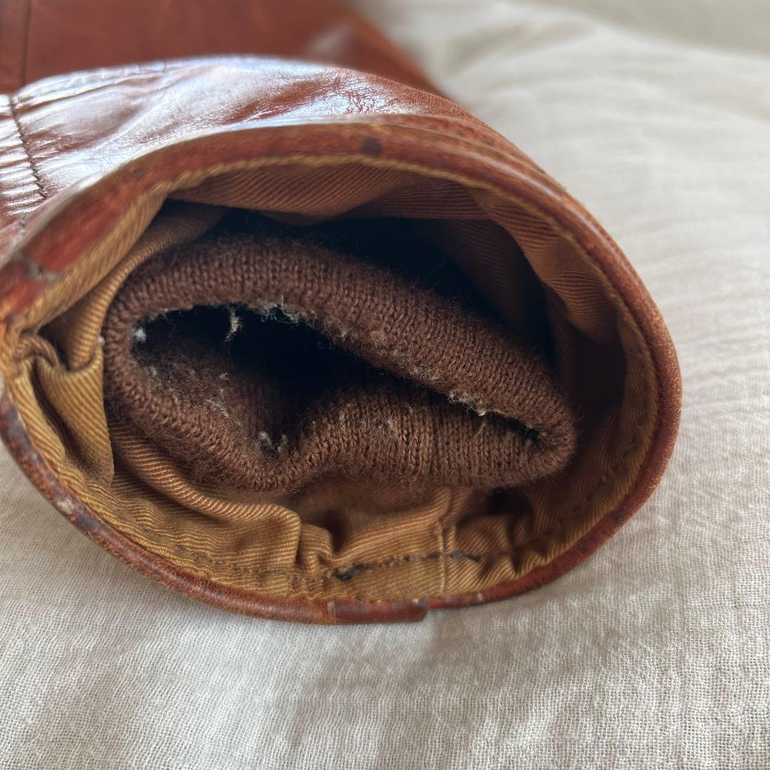 希少　AERO LEATHERS エアロレザー　36 襟ムートン　ホースハイド