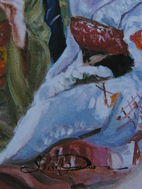 石川善一、群像、希少な画集より、新品高級額・額装付、状態良好