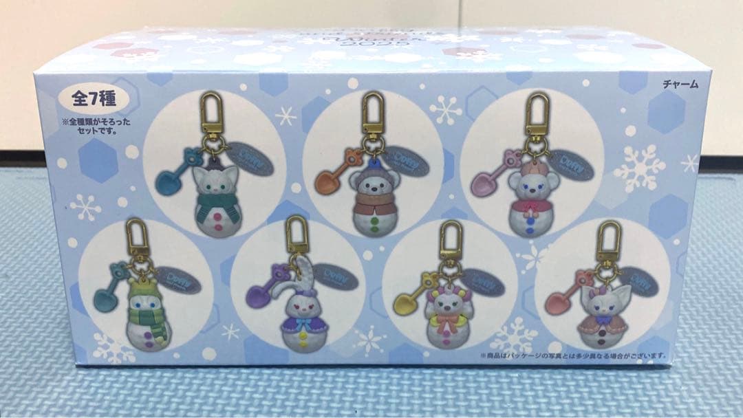 ダッフィー　チャームセット　シークレットオブスノーウィーデイ