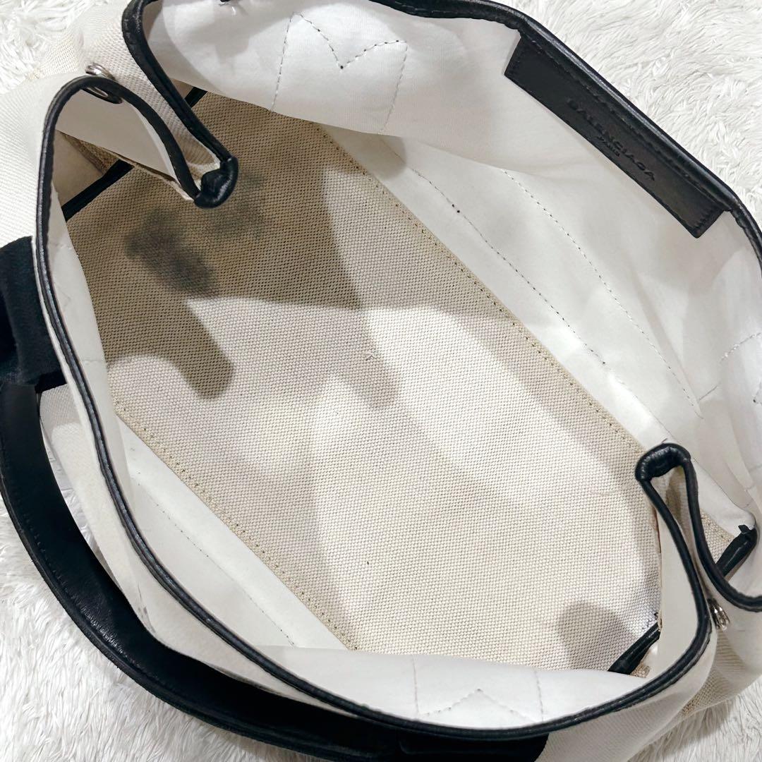 バレンシアガ カバスS トートバッグ キャンバス アイボリー