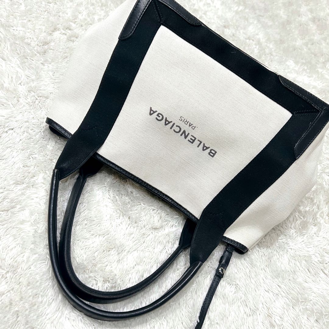 バレンシアガ カバスS トートバッグ キャンバス アイボリー