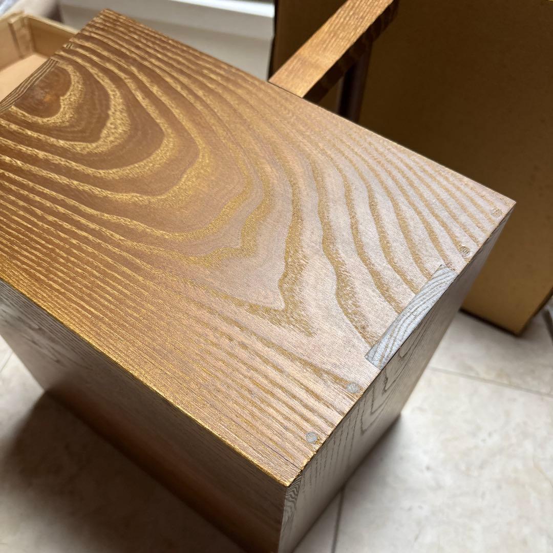 茶道具　箱炭斗　火箸セット