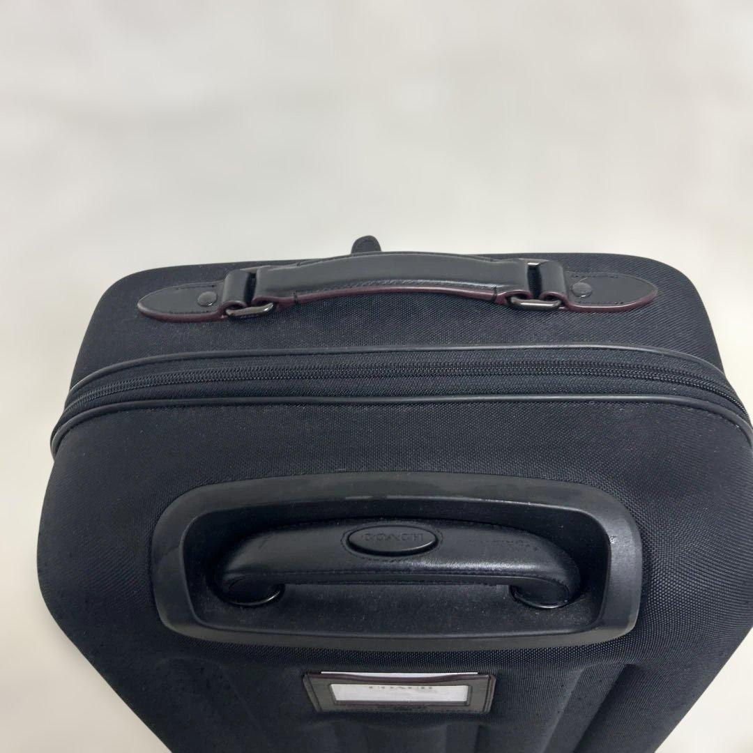 【美品】コーチ　キャリーケース　ウィールド　シグネチャー　黒　4輪