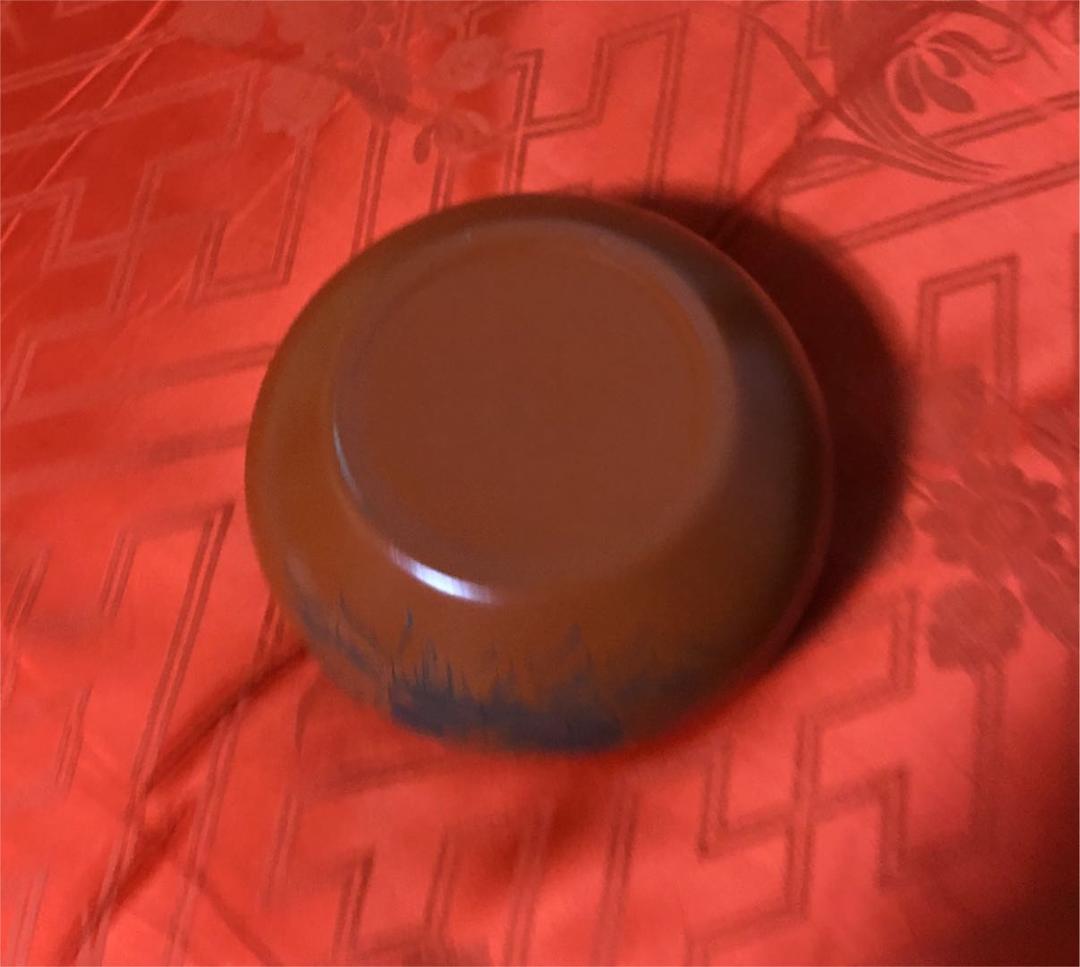 常滑焼　茶道具　茶こぼし　水こぼし　建水　牡丹