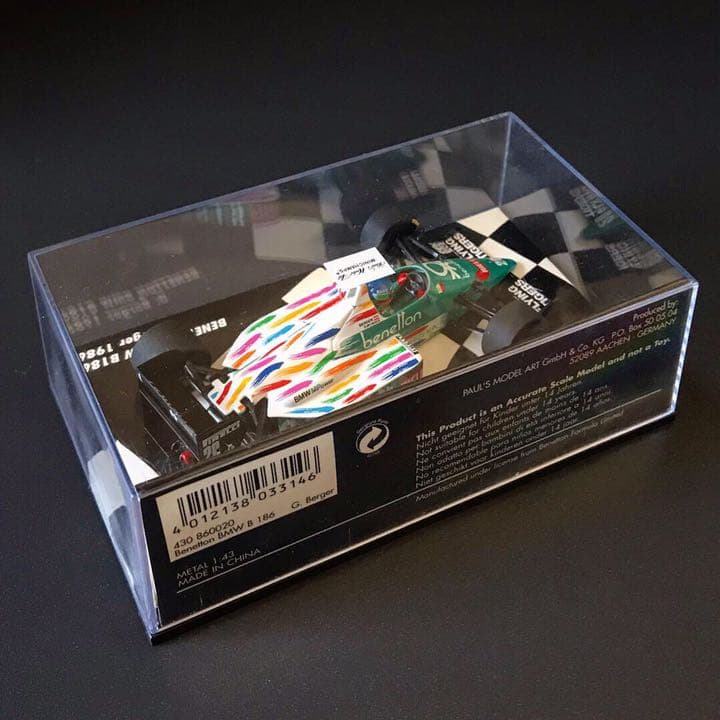 1986 Benetton B186 BMW #20 G.Berger（AUT）