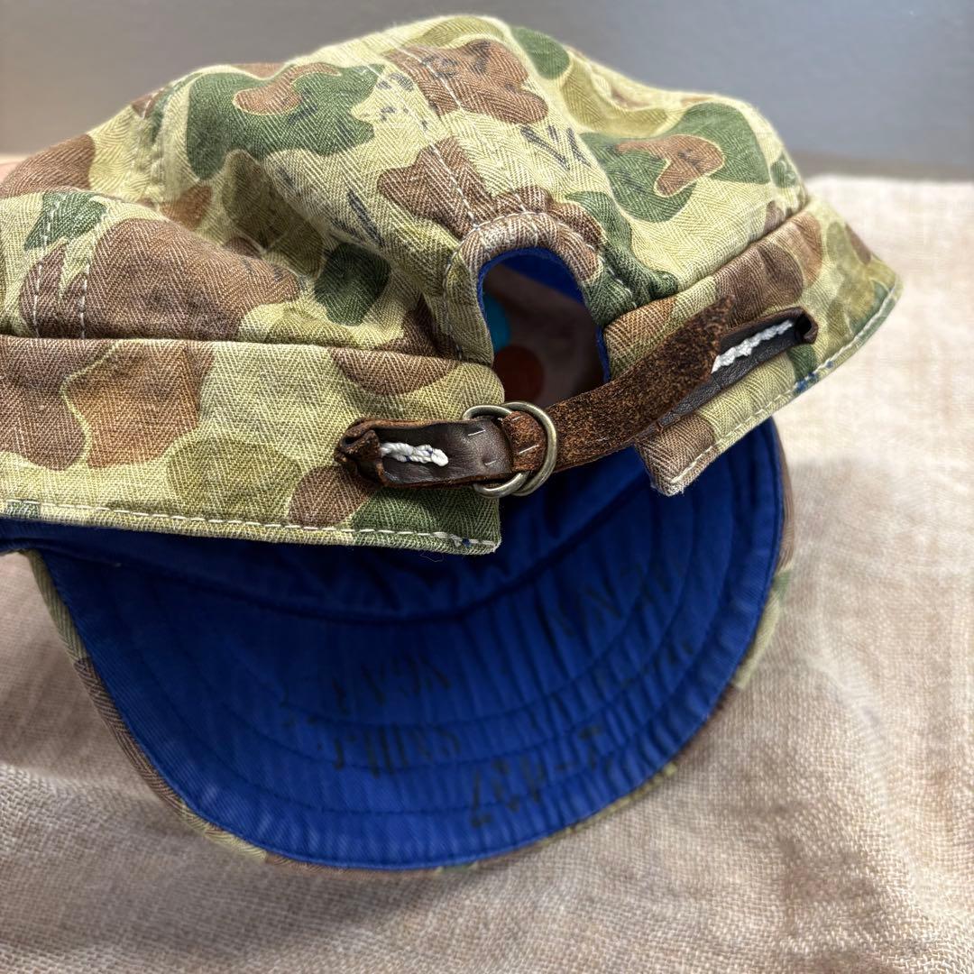 デニム&ダンガリー　カモフラ柄　キャップ　サイズ54