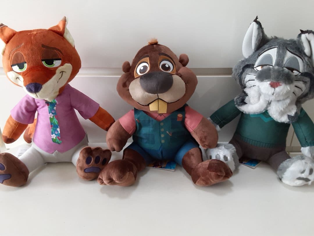 ズートピア2 Lぬいぐるみ ニック ジュディ パウバート ニブルズ ゲイリー5点