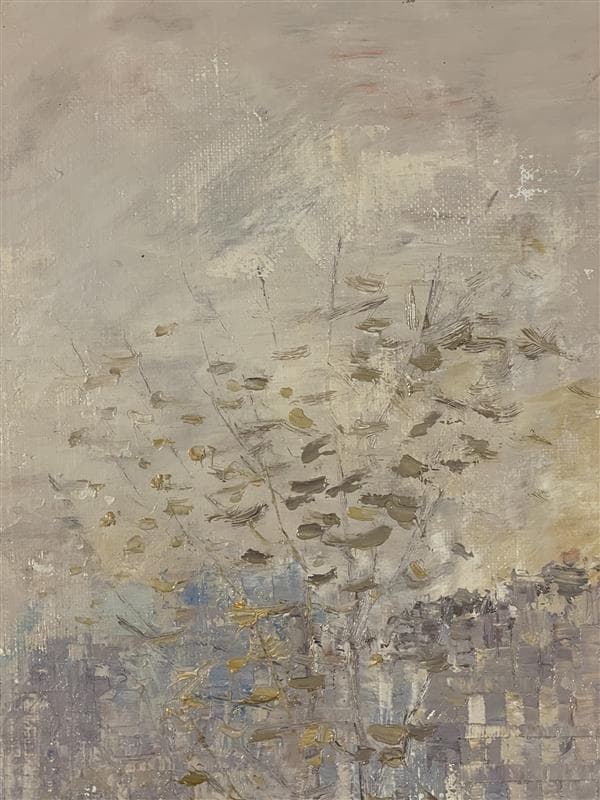 「真作」作者不明　風景画　油彩画　額装　サイン有り　F10号