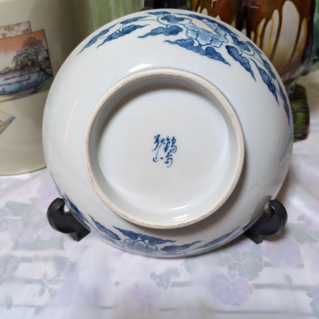 鍋島皿、フクロウ、ノリタケて火鉢３点セツト