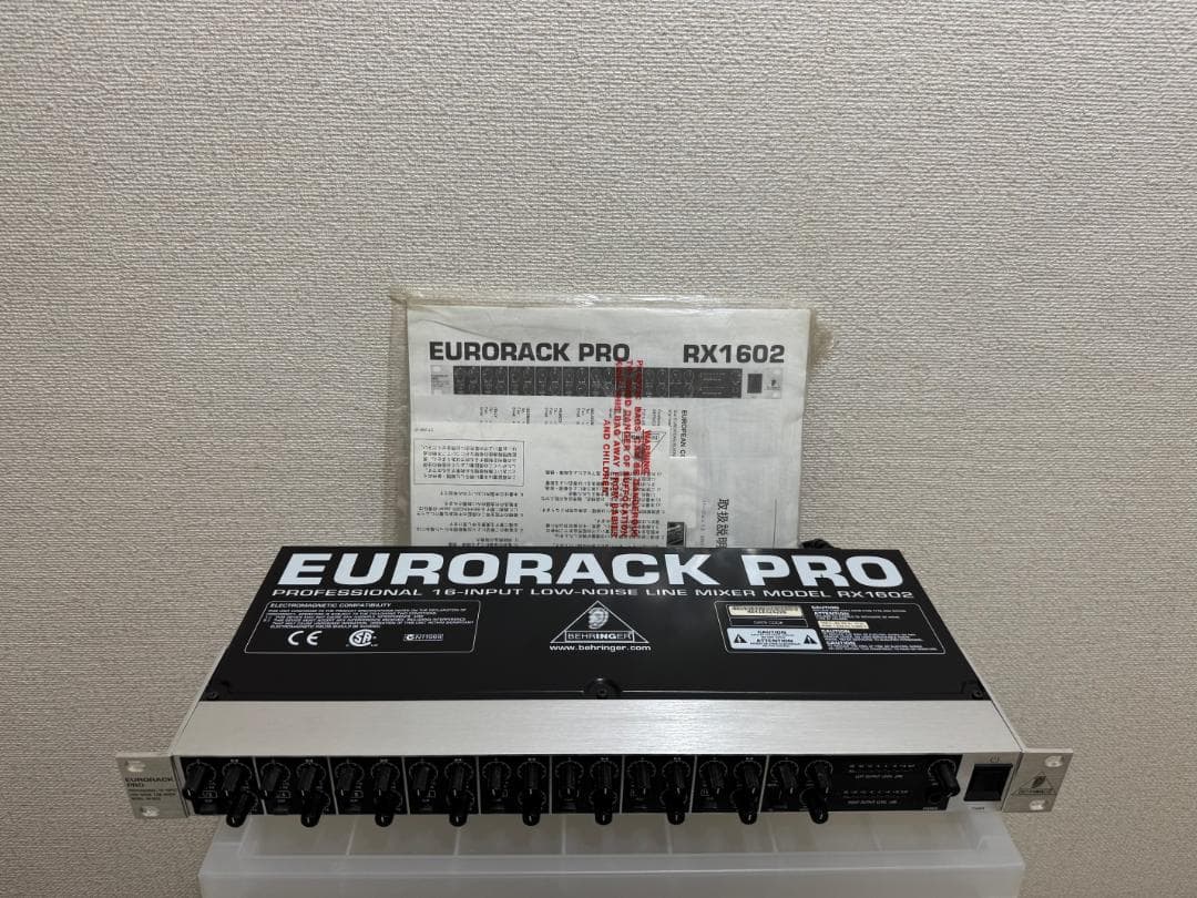配信機器・PA機器・レコーディング機器 BEHRINGER EURORACK PRO RX1602