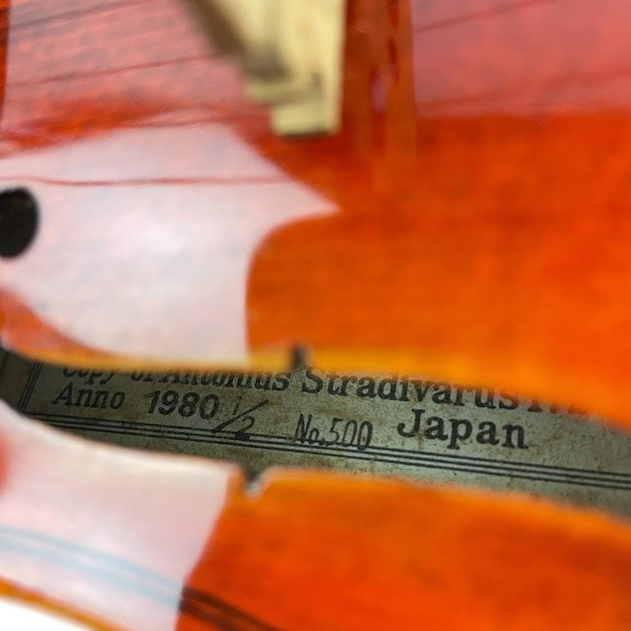 幻虎杢●鈴木バイオリン● No.500 1/2 1980年 希少 高級グレード