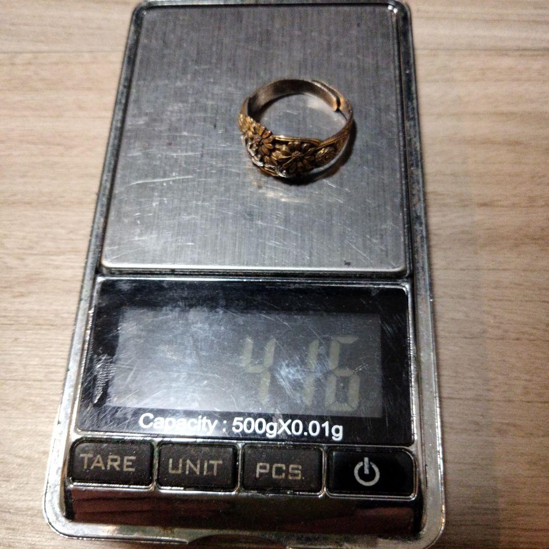 デザイン かまぼこ 細工 リング アンティーク サイズFREE
